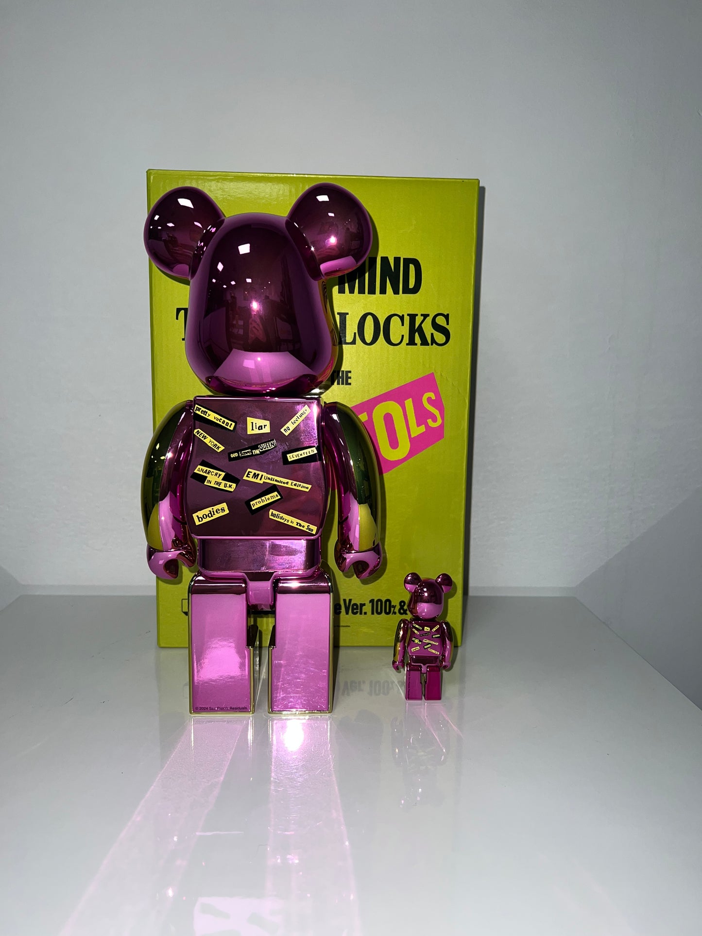 Bearbrick Sex Pistols Chrome Gold โ 2008 | Limited chrome release - FLIPPR