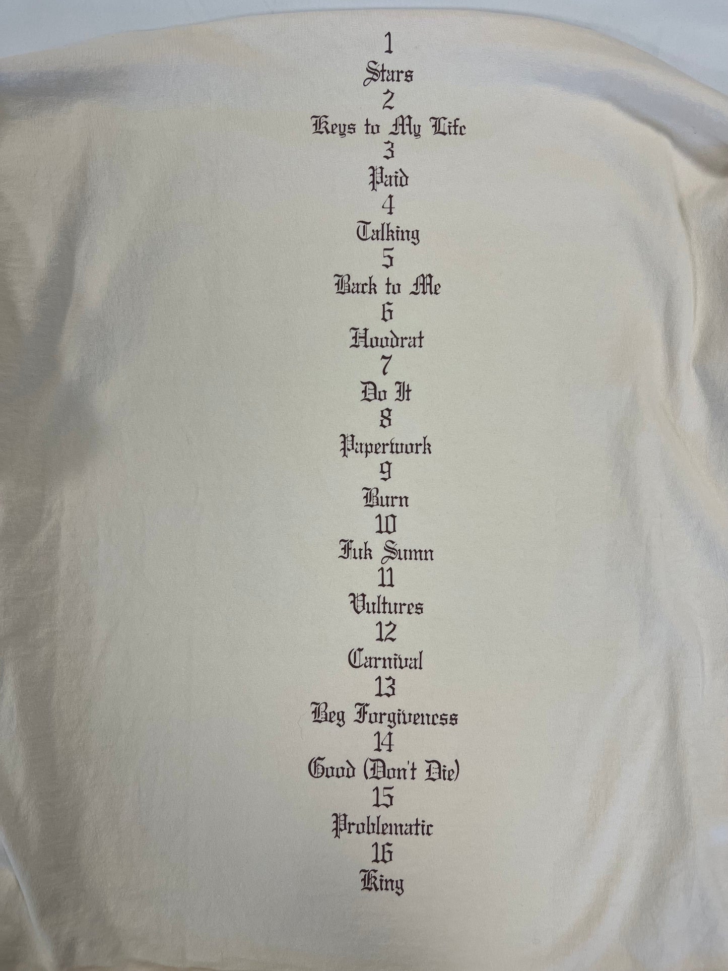 Yeezy Vultures Long T White