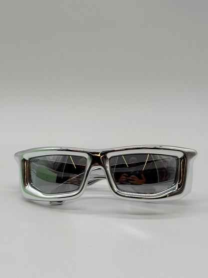 Off-White Vulcanite Silver Sunglasses