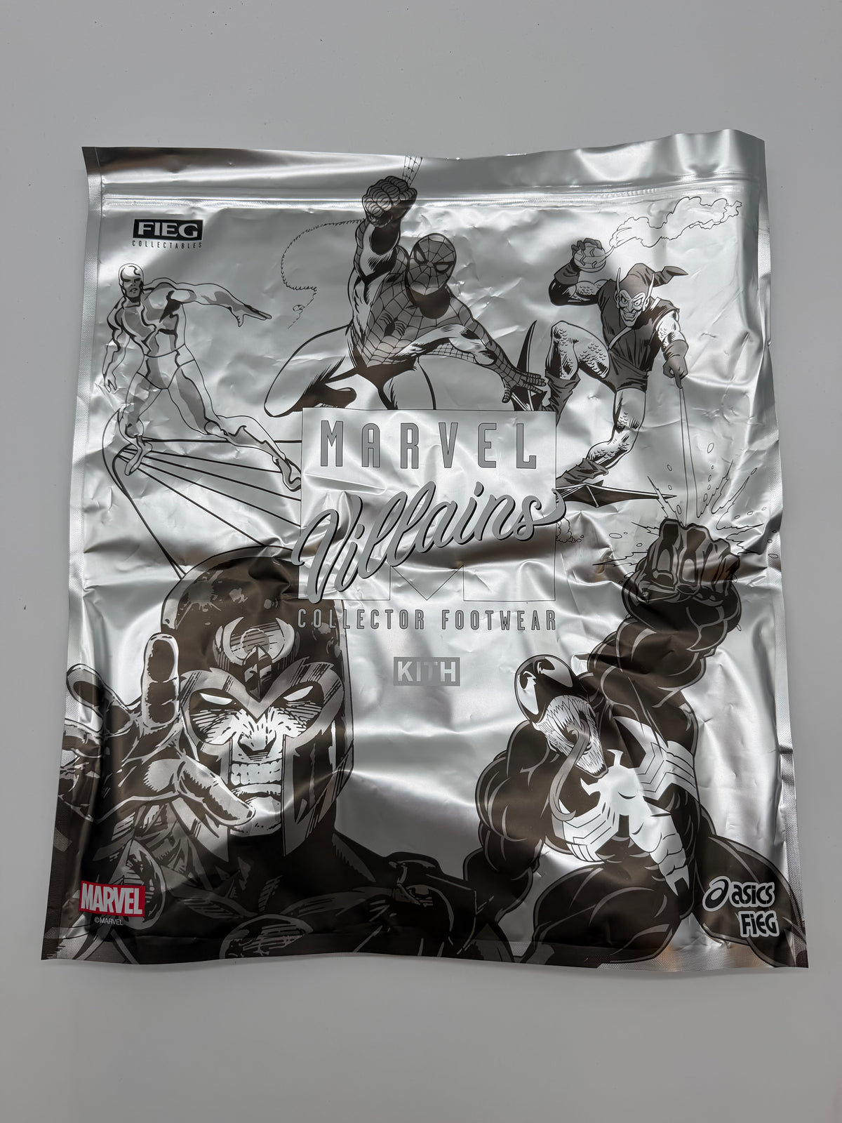 ASICS Gel-Kayano 14 Kith Marvel Villains Silver Surfer Sealed Box (Comic Included)
