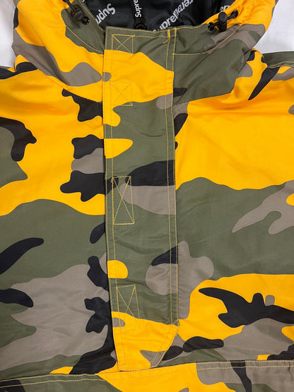 Supreme Hooded Logo Half Zip Pullover Yellow Camo