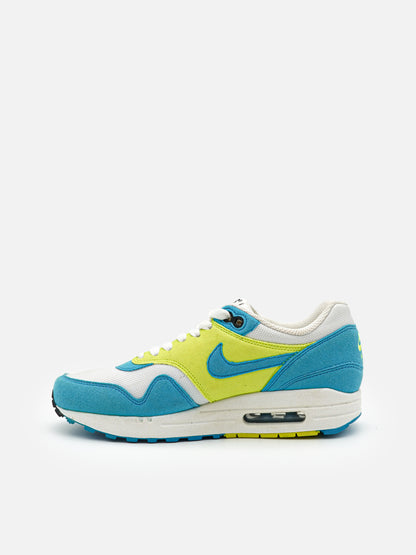 Nike Air Max 1 White Blue Glow Volt - FLIPPR