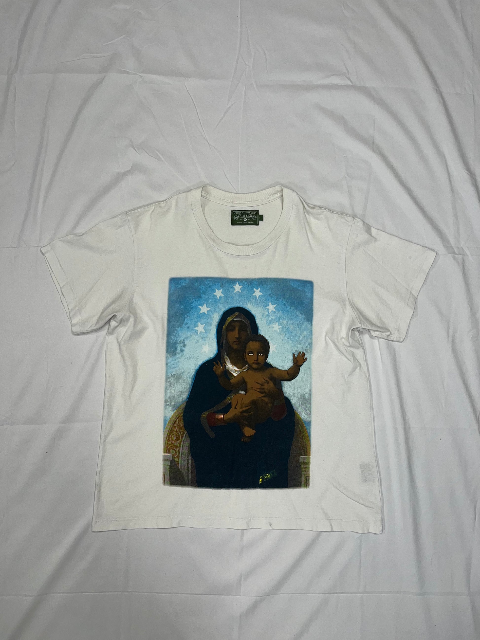 Denim Tears In The Arms Of The Black Madonna Tee White - FLIPPR