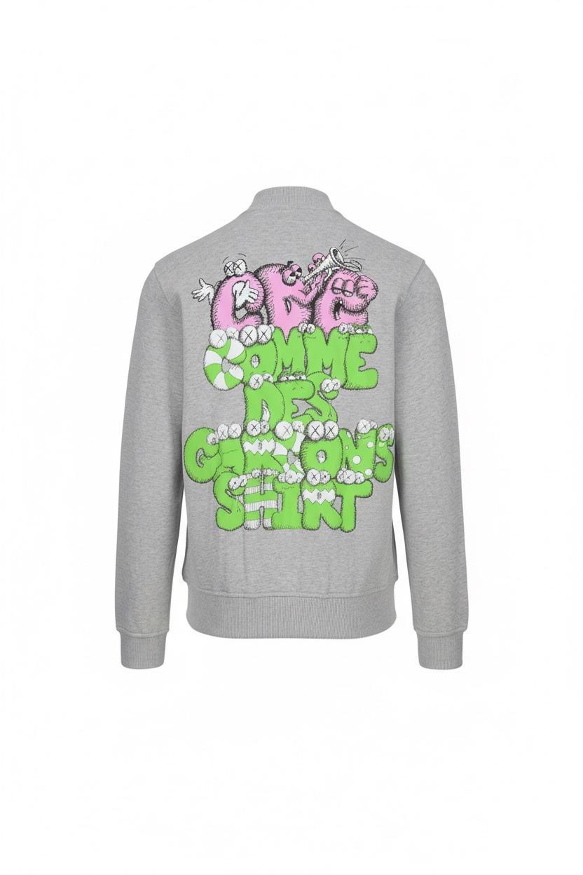 Comme des Garçons SHIRT x KAWS Zip Up Jacket 'Grey'