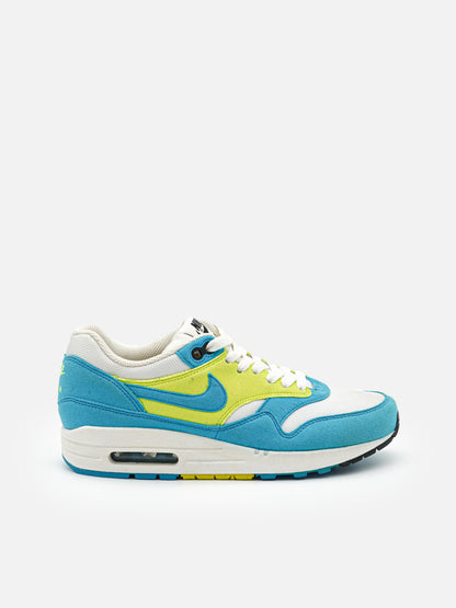 Nike Air Max 1 White Blue Glow Volt - FLIPPR