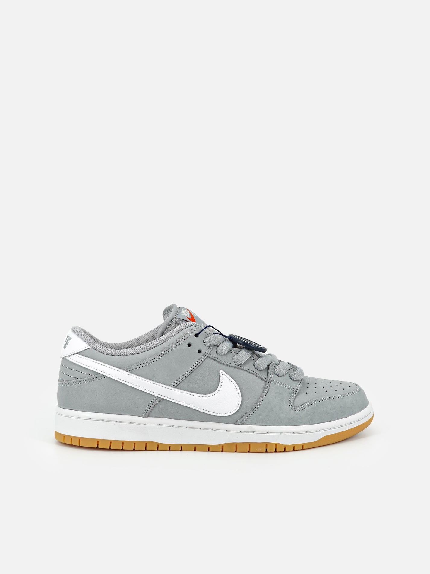 SNIke SB Dunk Low wolf grey orange label