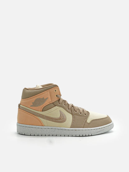 Jordan 1 Mid SE Canvas Khaki (Women's) - FLIPPR