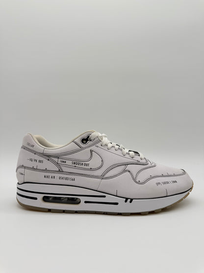 Nike Air Max 1 Schematic White