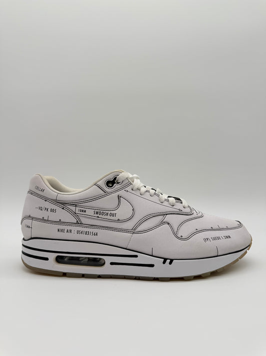 Nike Air Max 1 Schematic White