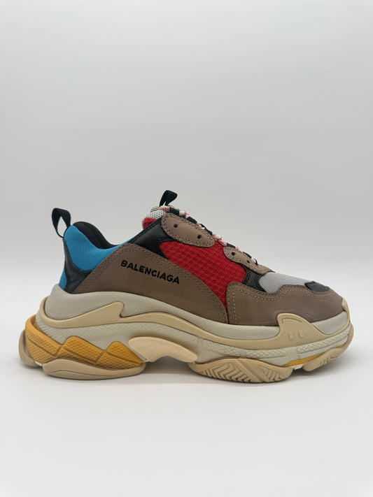 Balenciaga Triple S Grey Red Blue