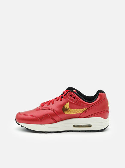 Nike Air Max 1 Red Gold Sequin - FLIPPR