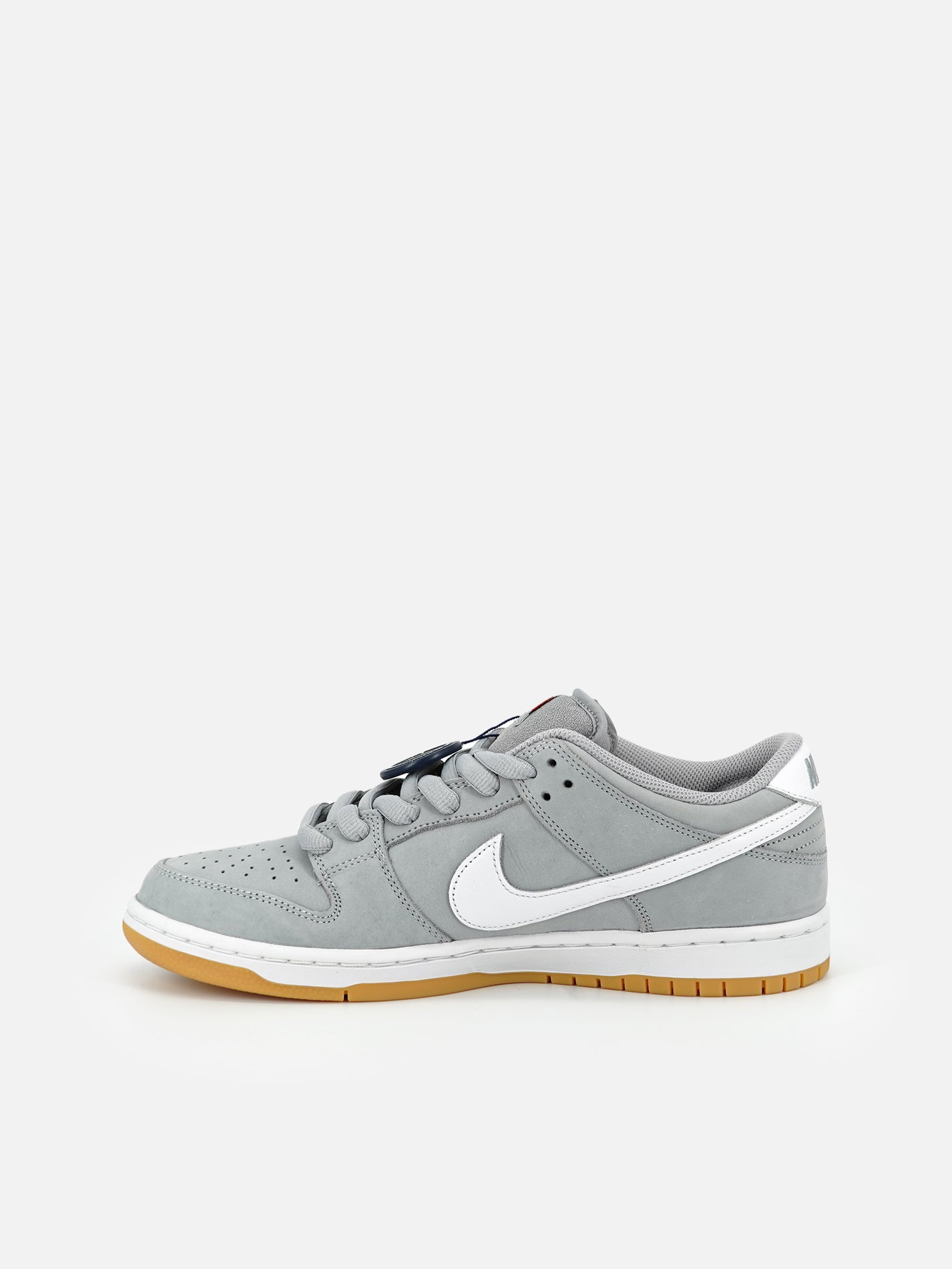 SNIke SB Dunk Low wolf grey orange label