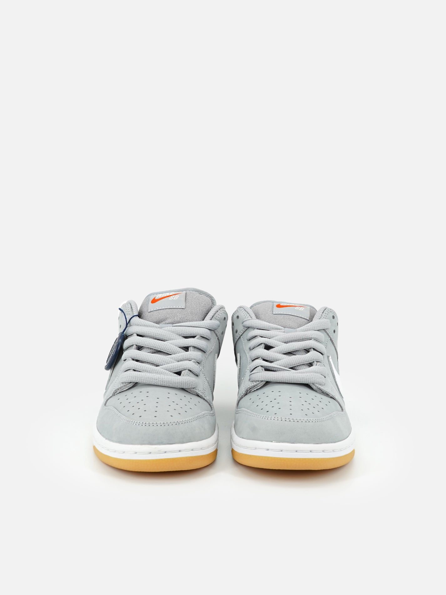 SNIke SB Dunk Low wolf grey orange label