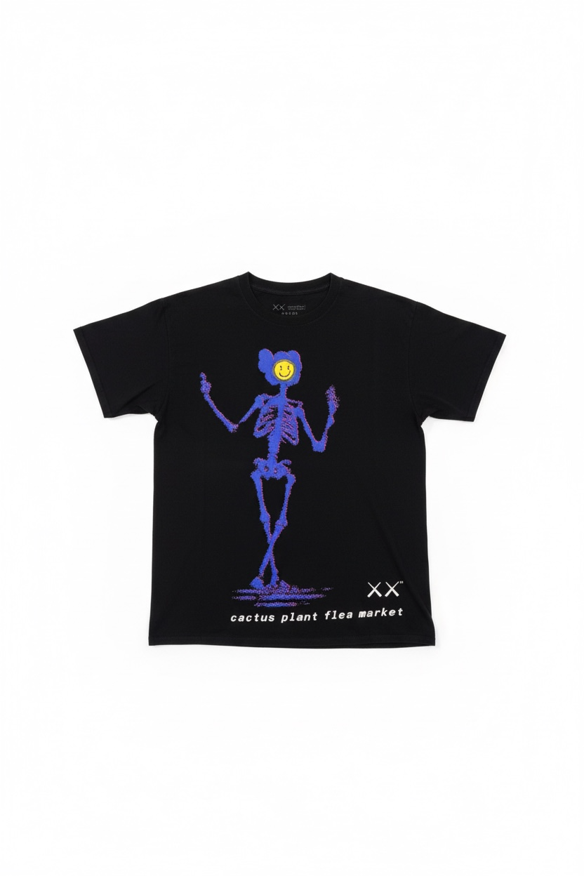 KAWS x Cactus Plant Flea Market T-shirt Black