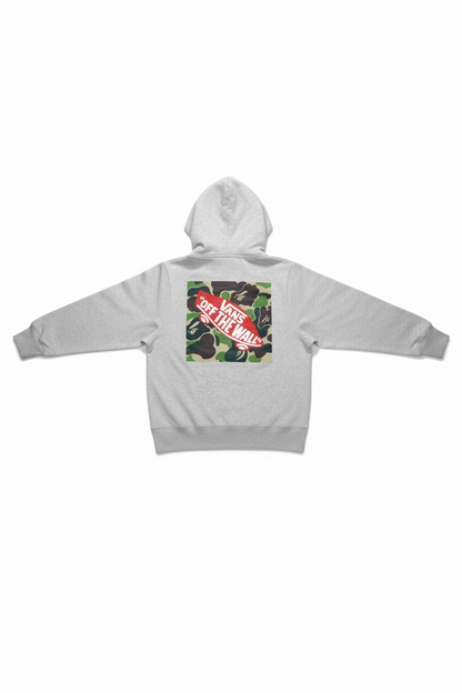 BAPE x Vans Pullover Fleece Hoodie Ash Heather