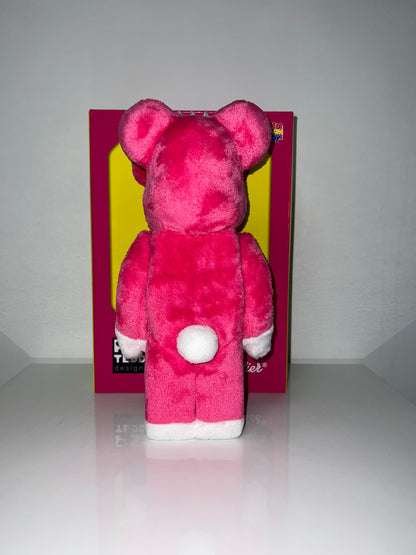 Bearbrick Pink Plush (Spiked Head) – Limited Edition - FLIPPR