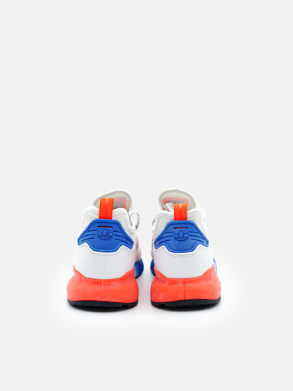 Adidas ZX 2K Boost White Solar Red Blue - FLIPPR