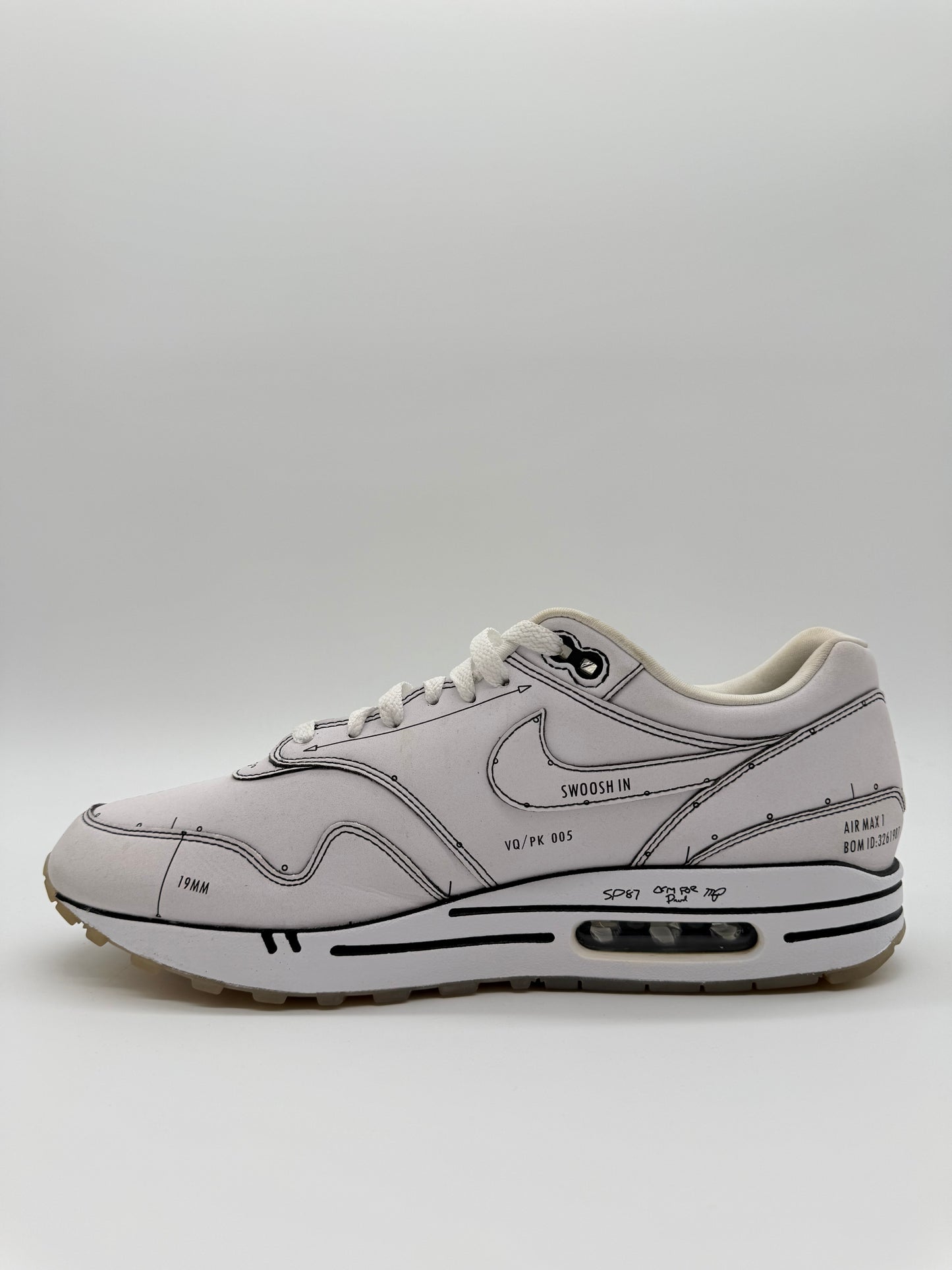 Nike Air Max 1 Schematic White