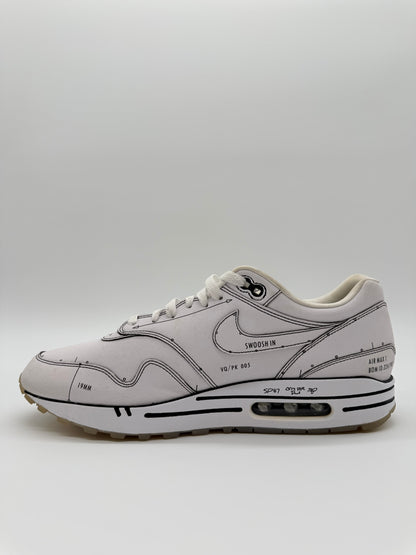 Nike Air Max 1 Schematic White