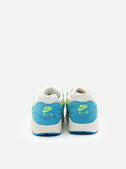 Nike Air Max 1 White Blue Glow Volt - FLIPPR