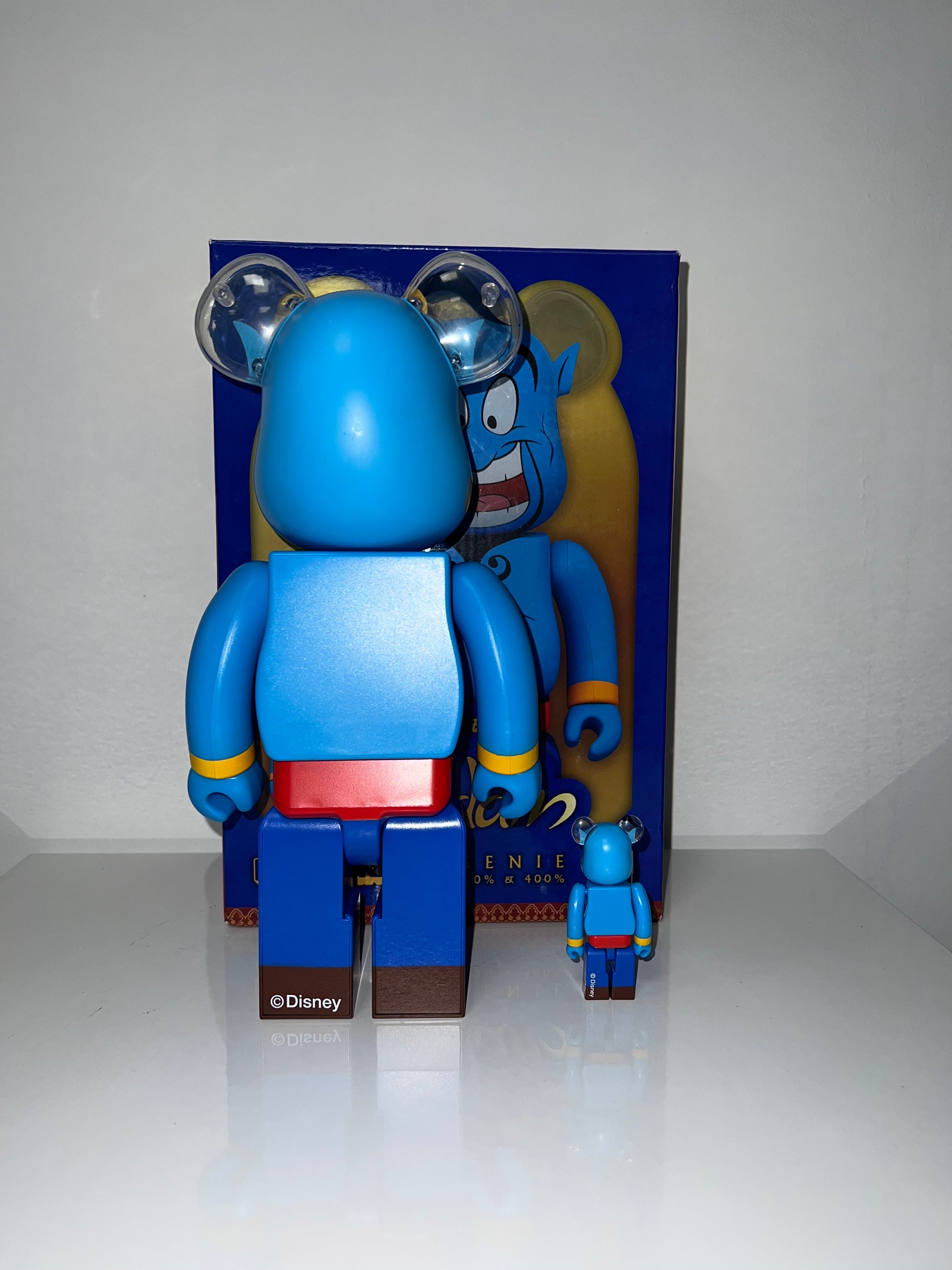Bearbrick Genie (Blue, Disney Aladdin) – 2019 | Disney collab - FLIPPR