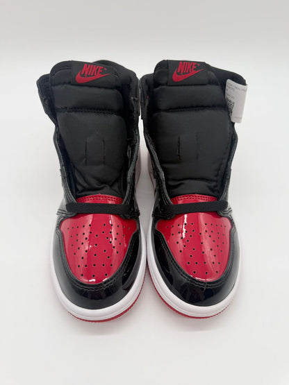 Nike Jordan 1 Retro High OG Patent Bred (PS)