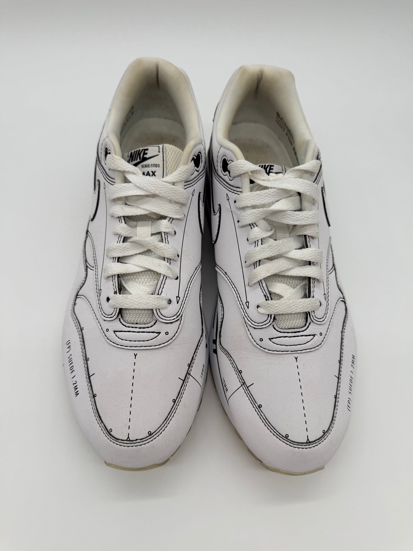 Nike Air Max 1 Schematic White