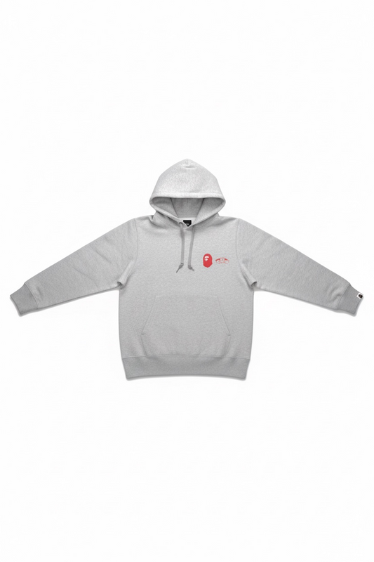 BAPE x Vans Pullover Fleece Hoodie Ash Heather