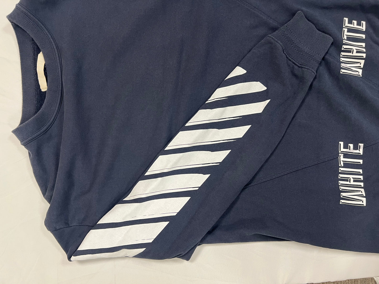 Off-White Navy Long Tee