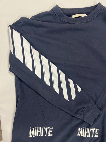Off-White Navy Long Tee