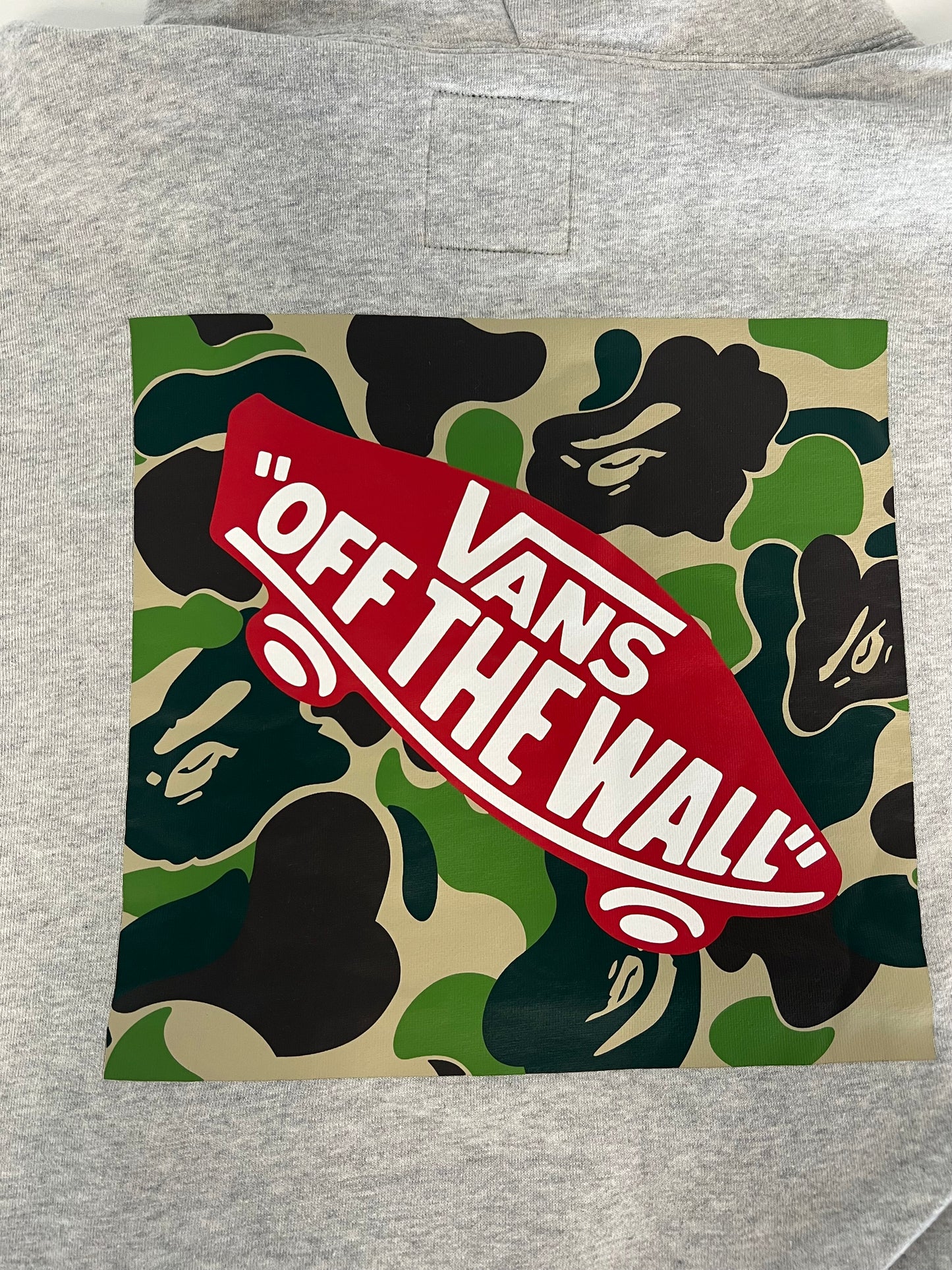 BAPE x Vans Pullover Fleece Hoodie Ash Heather