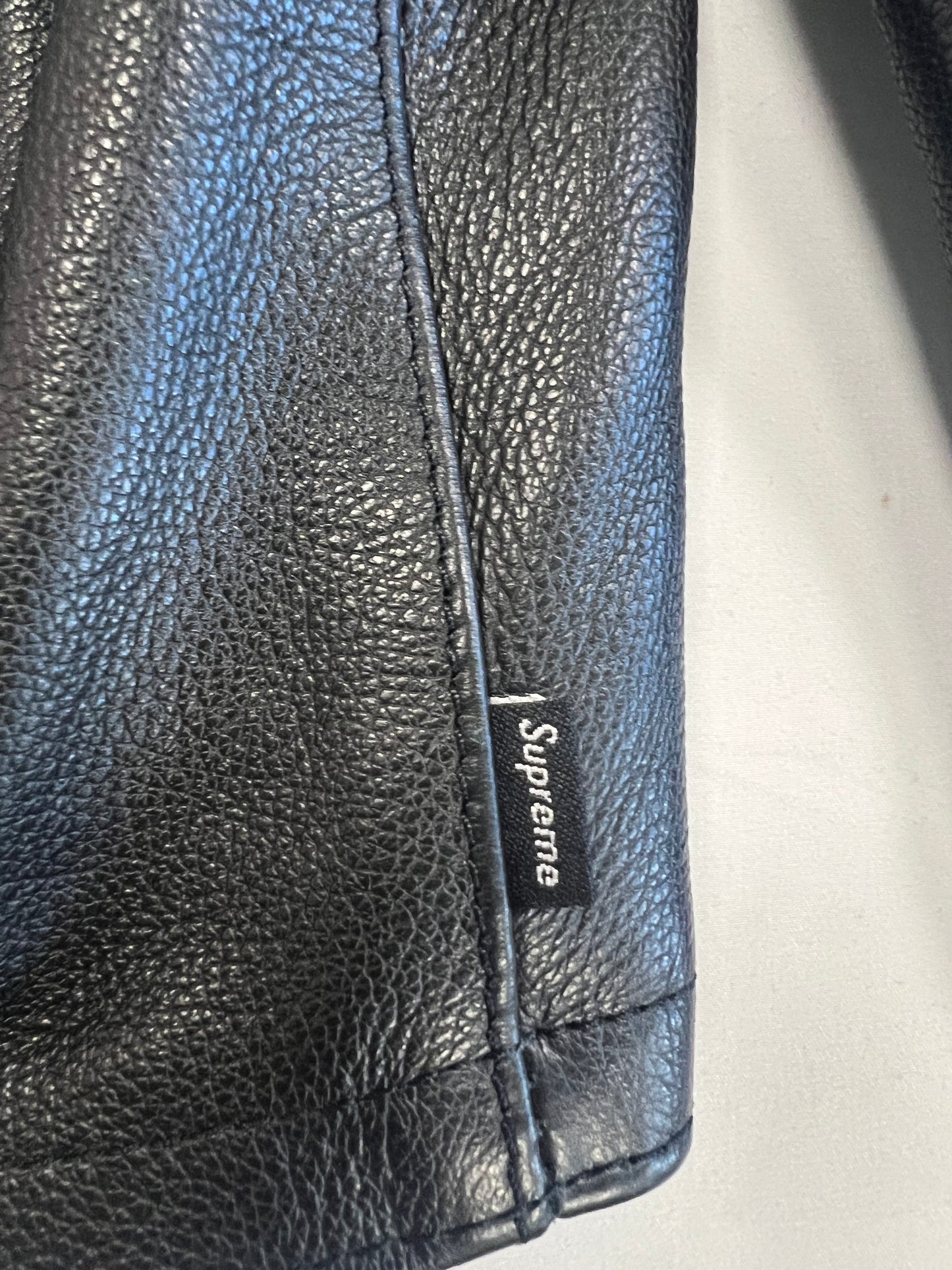 Supreme Vanson Leather Star Jacket Black