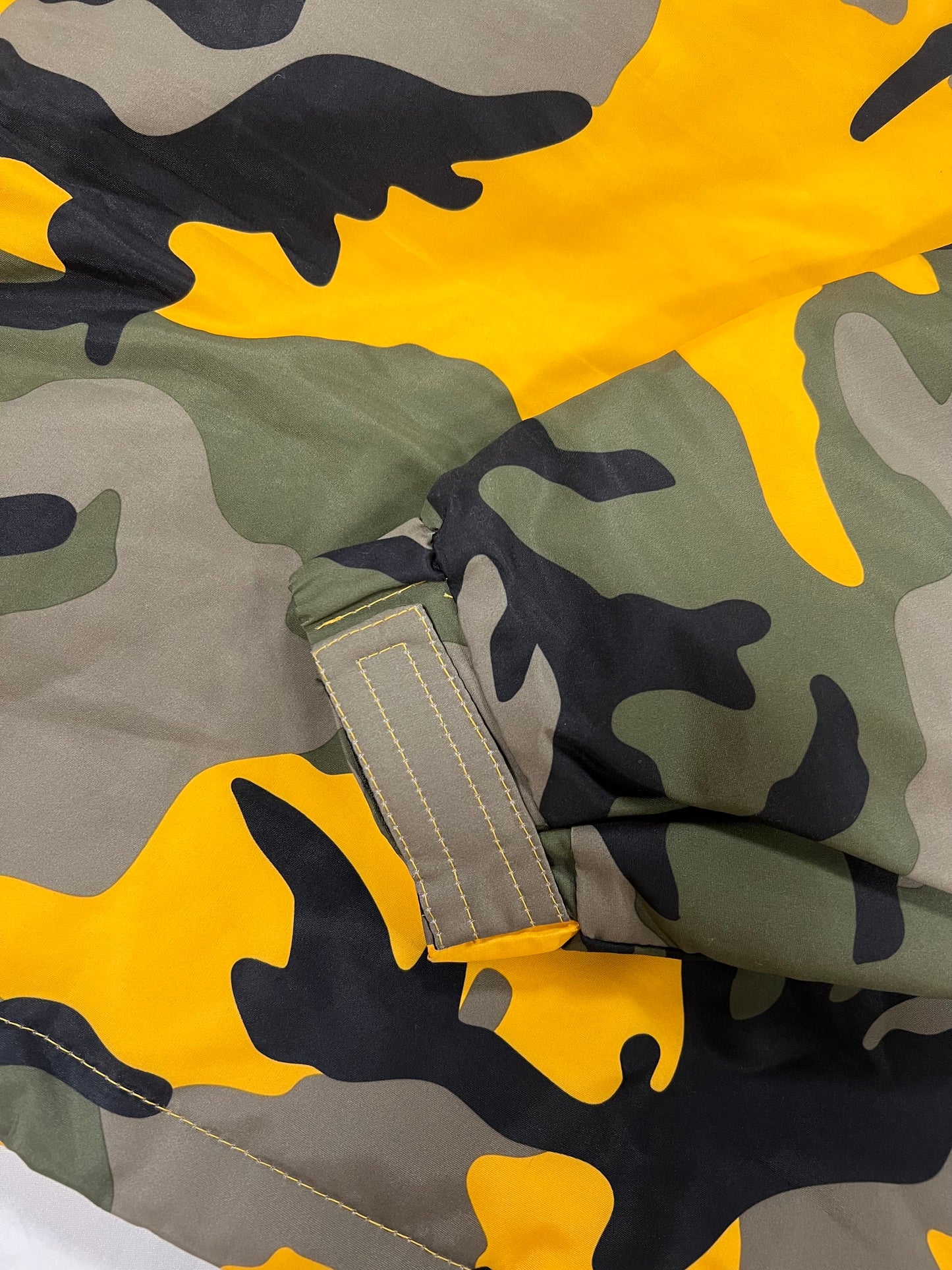 Supreme Hooded Logo Half Zip Pullover Yellow Camo