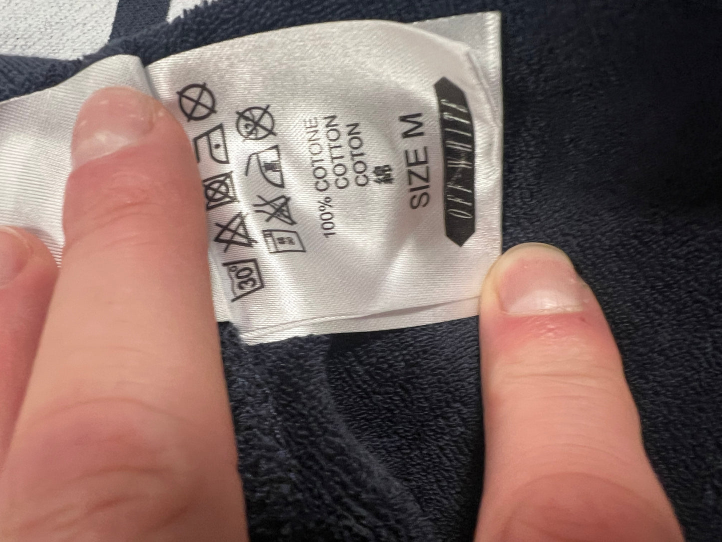 Off-White Navy Long Tee