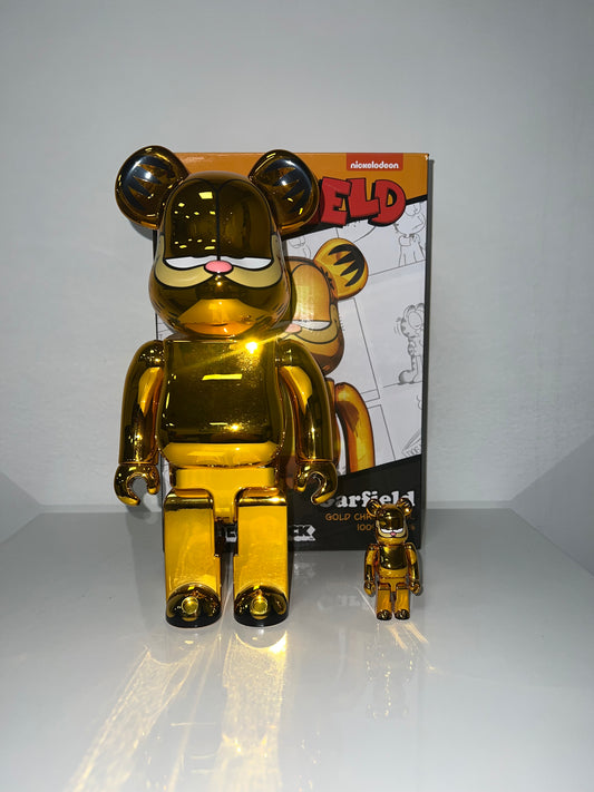 Bearbrick Garfield (Gold Edition) – 2020 | Luxe metallic - FLIPPR