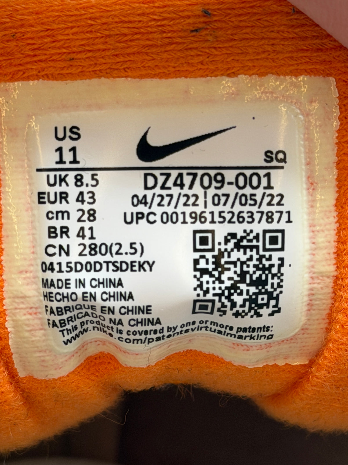 Nike Air Max 1 Master Magma Orange (W)