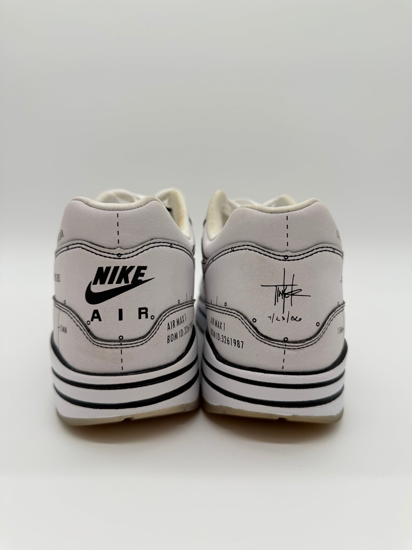 Nike Air Max 1 Schematic White