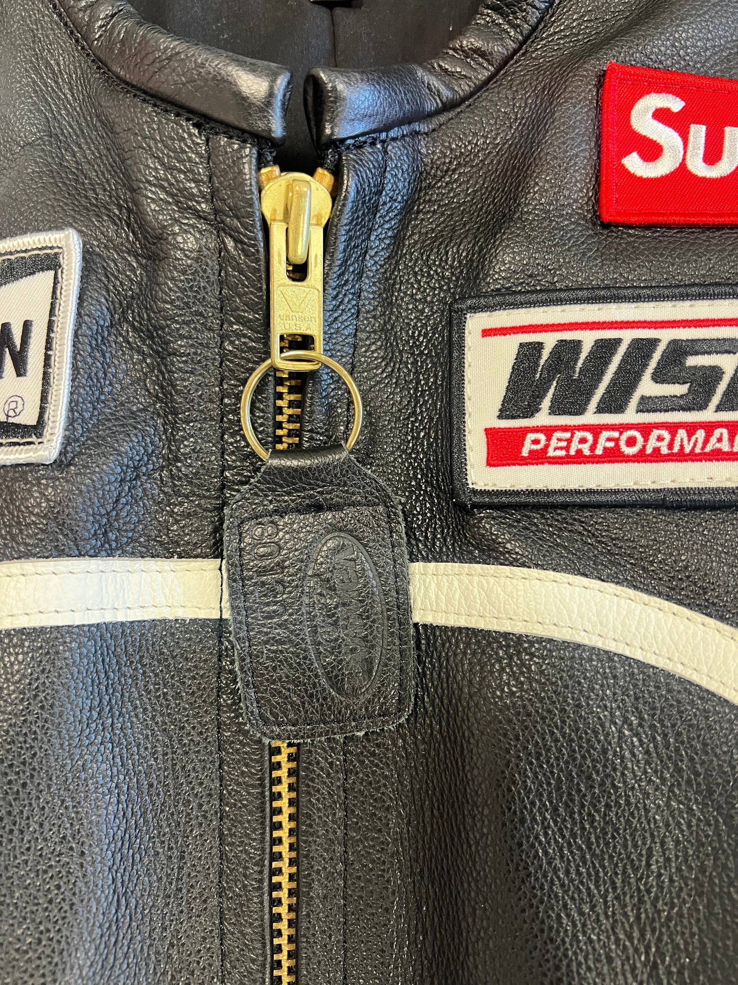 Supreme Vanson Leather Star Jacket Black