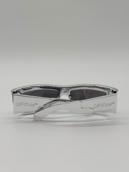 Off-White Vulcanite Silver Sunglasses