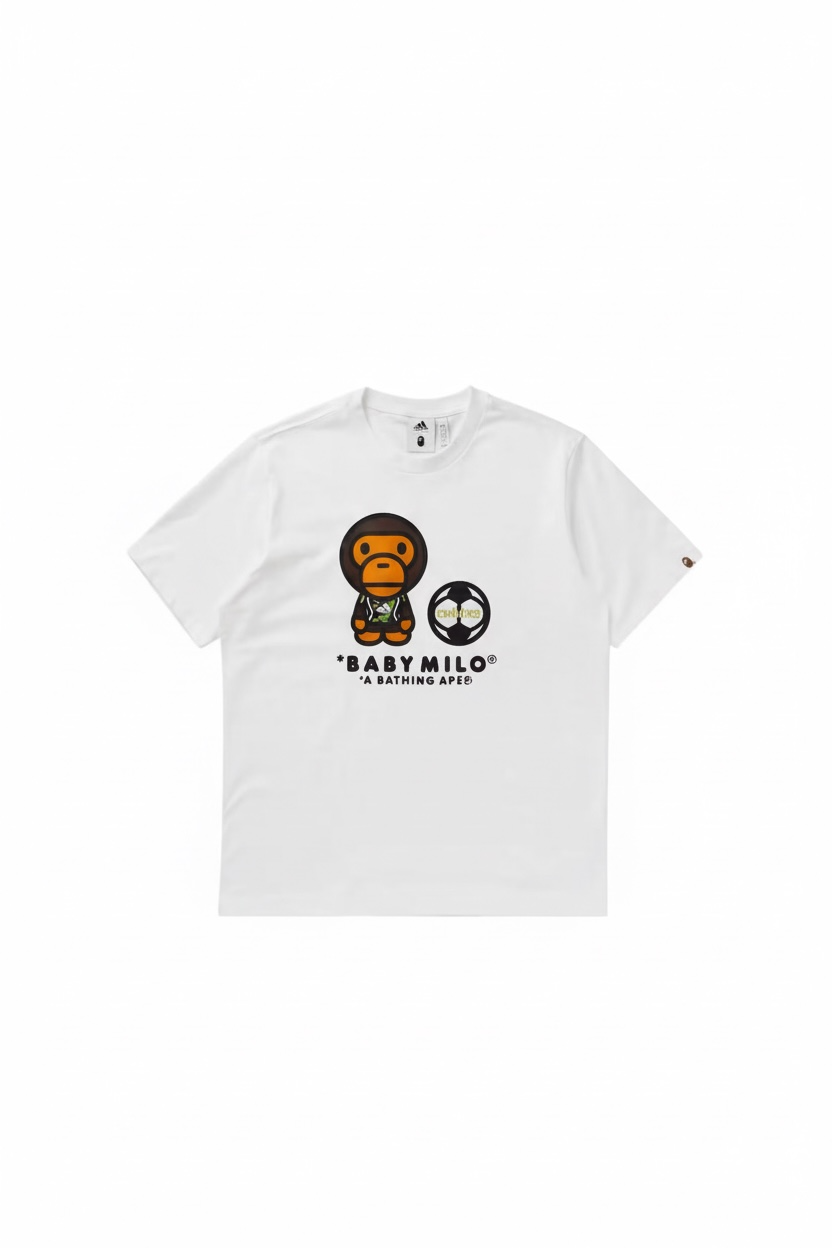 Bape x Adidas t shirtadidas x BAPE SSL Milo Tee White