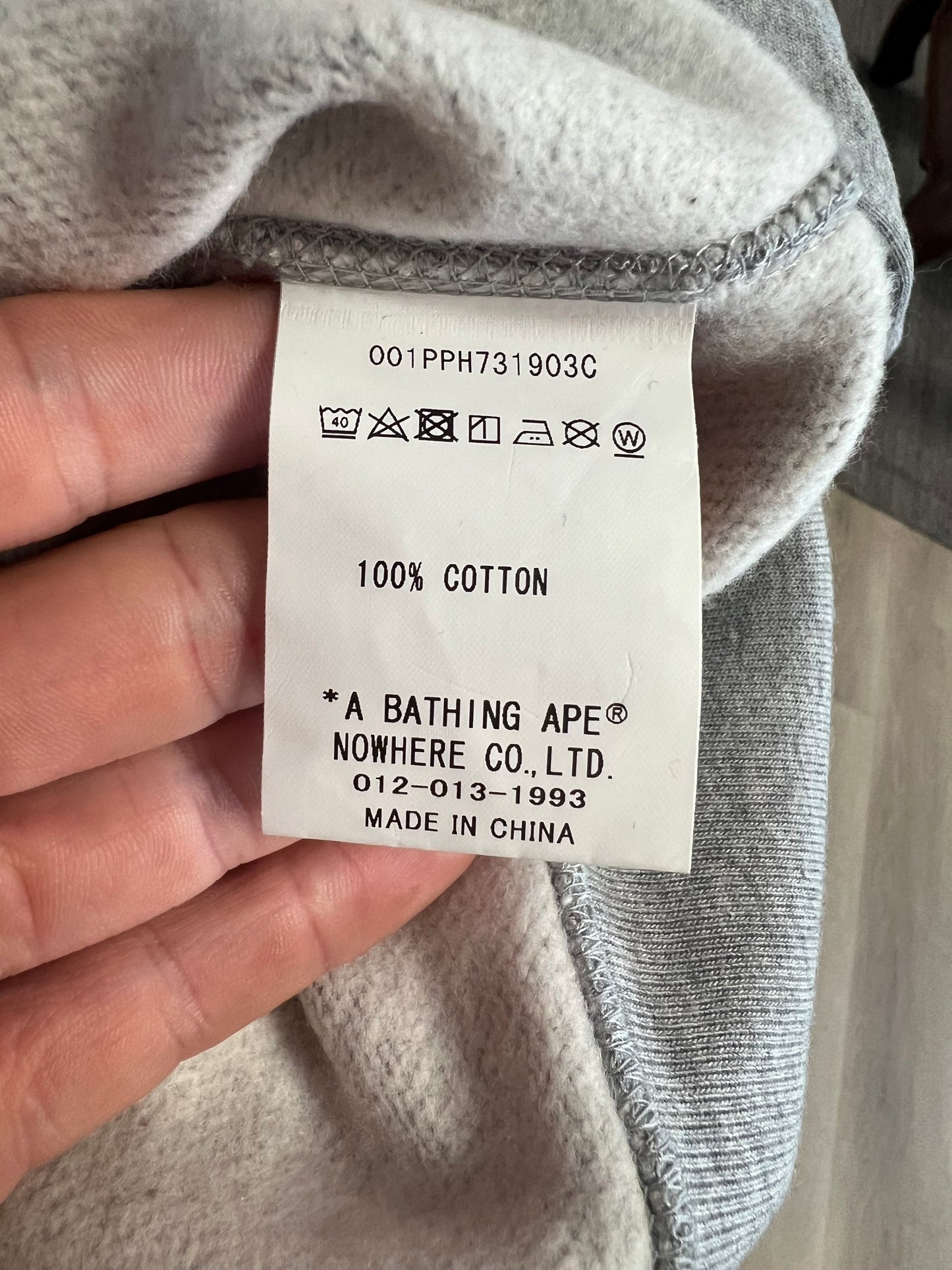 BAPE x Solebox Hoodie Grey