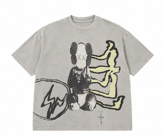 Travis Scott Cactus Jack + Kaws For Fragment Tee