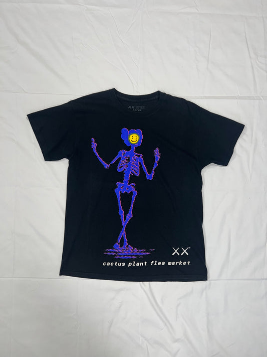 KAWS x Cactus Plant Flea Market T-shirt Black - FLIPPR