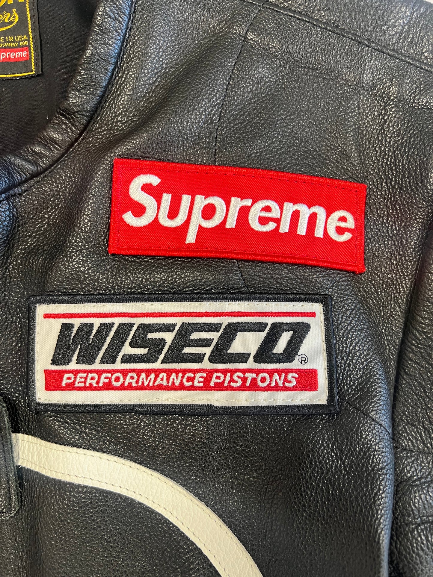 Supreme Vanson Leather Star Jacket Black
