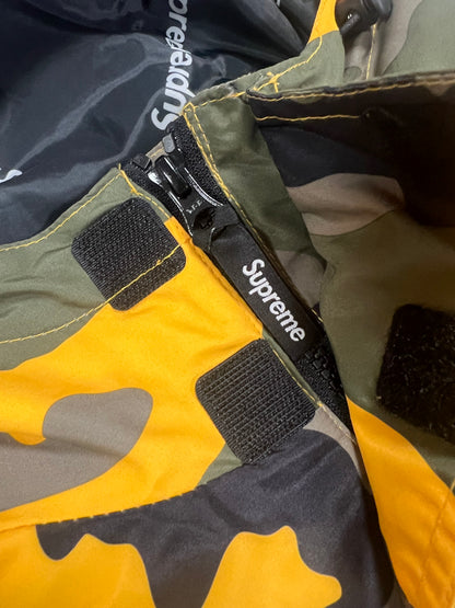 Supreme Hooded Logo Half Zip Pullover Yellow Camo