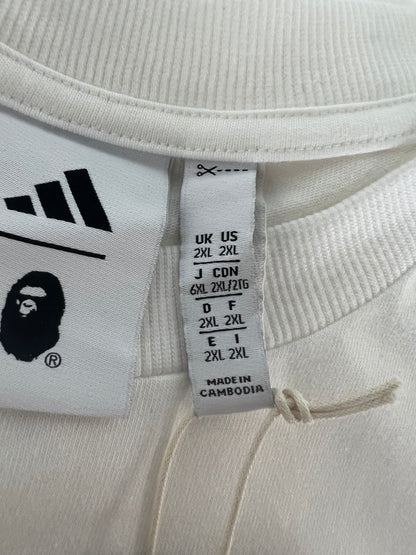 Bape x Adidas t shirtadidas x BAPE SSL Milo Tee White