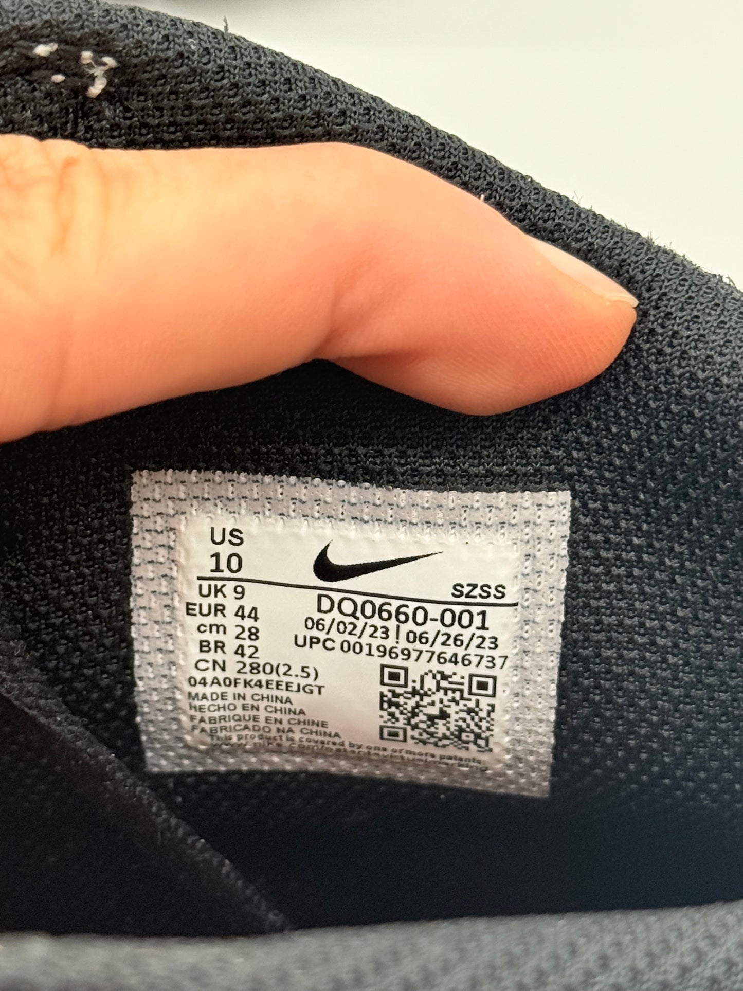 Nike Jordan 1 Golf smoke grey sample