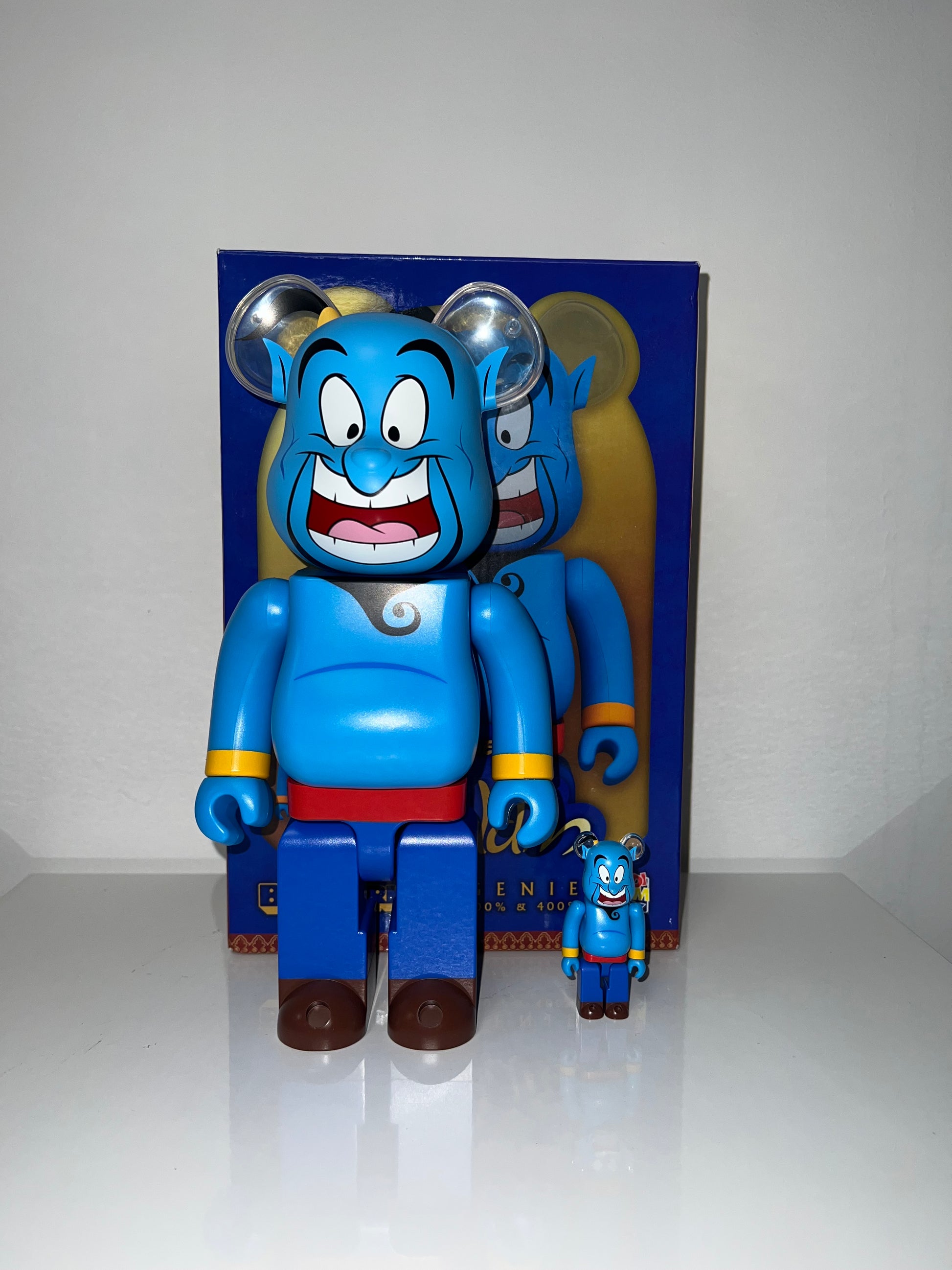 Bearbrick Genie (Blue, Disney Aladdin) – 2019 | Disney collab - FLIPPR